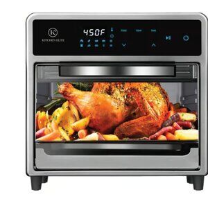 12.6qt. Air Fryer Oven, stainless steel. Kitchen Elite ( new with box)